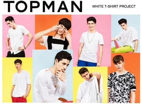 Topman lanserar sitt White T-shirt project