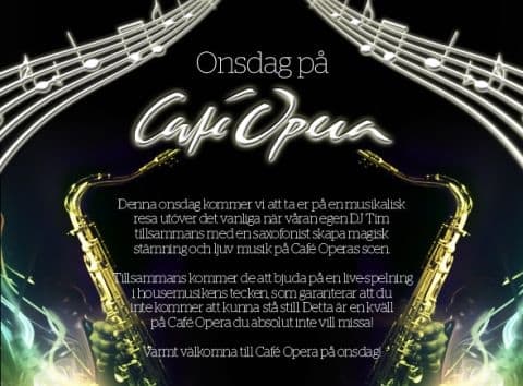 Livemusikafton på Café Opera