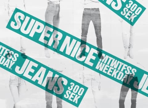 MTWTFSS jeans för 300 kr