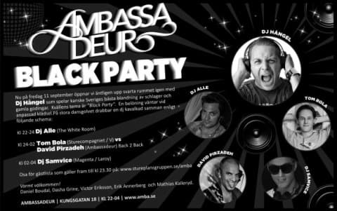 Black Party på Ambassadeur