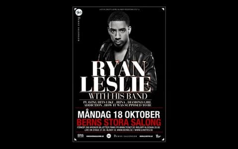 Ryan Leslie i Stockholm