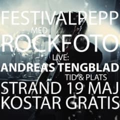 Festivalpepp med Rockfoto på Strand