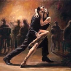 Dansa tango på Språkkaféet 