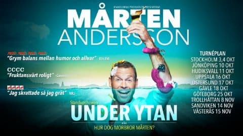 Mårten Andersson förlänger soloföreställningen Under Ytan