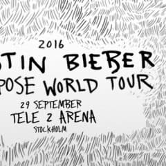 Justin Biebers Purpose World Tour kommer till Sverige