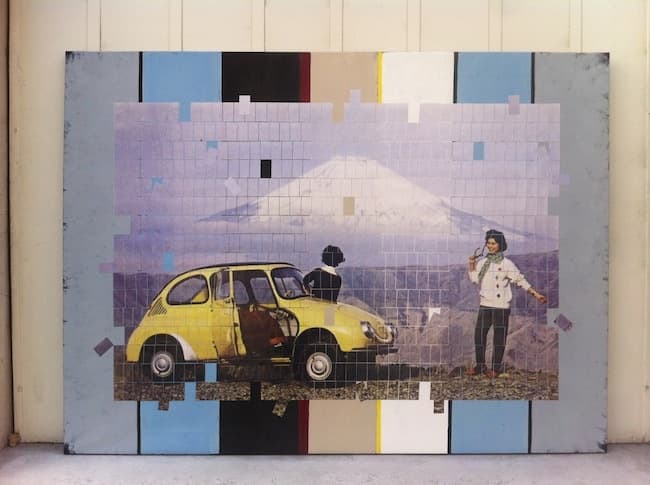 Pop-art-inspirerade fotomontage på Hotel Diplomat