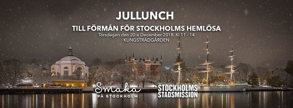 Jullunch i Kungsan för Stockholms hemlösa