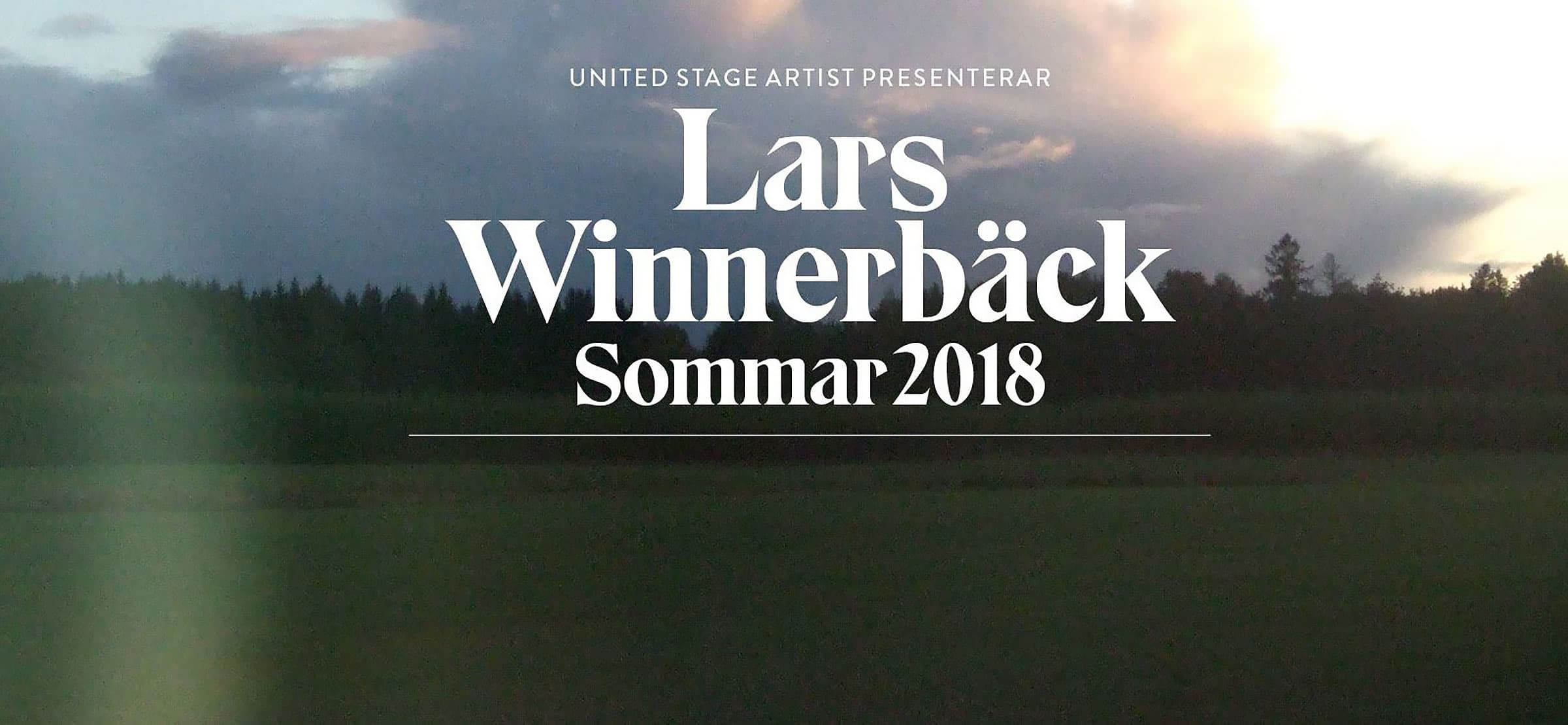 Lars Winnerbäck på sommarturné i Sverige!