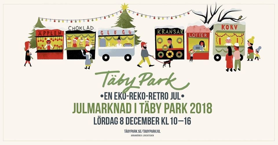 En eko-reko-retro julmarknad i Täby park