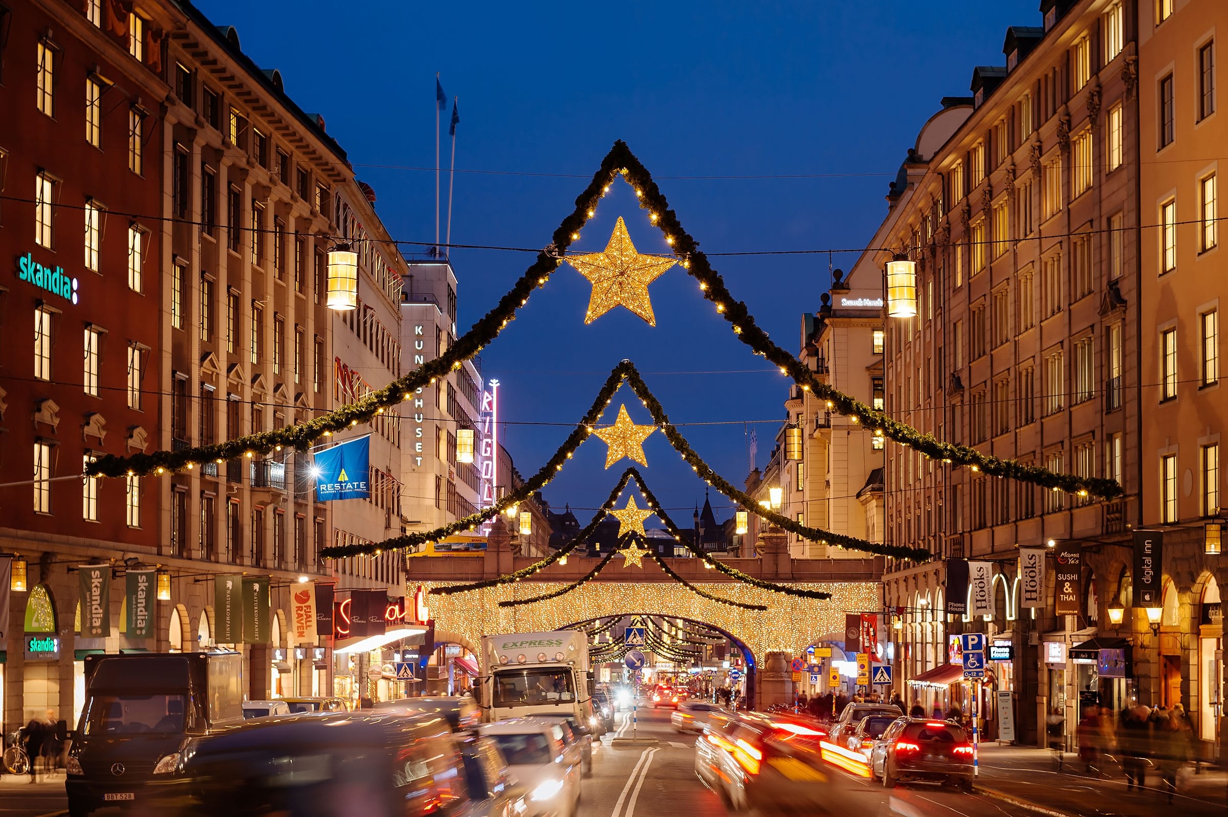 Upptändning av julbelysning i Stockholm Thatsup