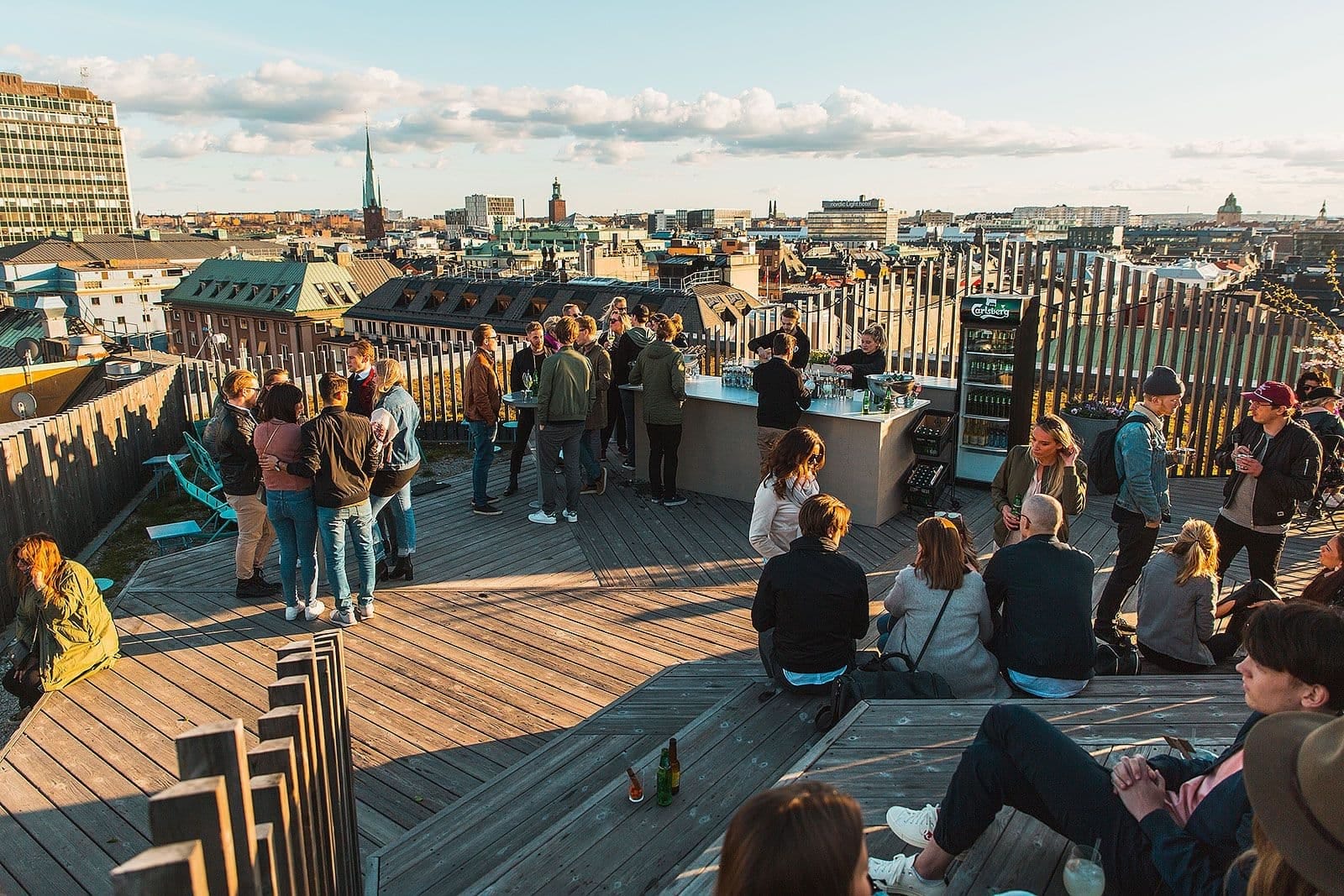 Takpark mitt i Stockholm ger skön utomlandskänsla