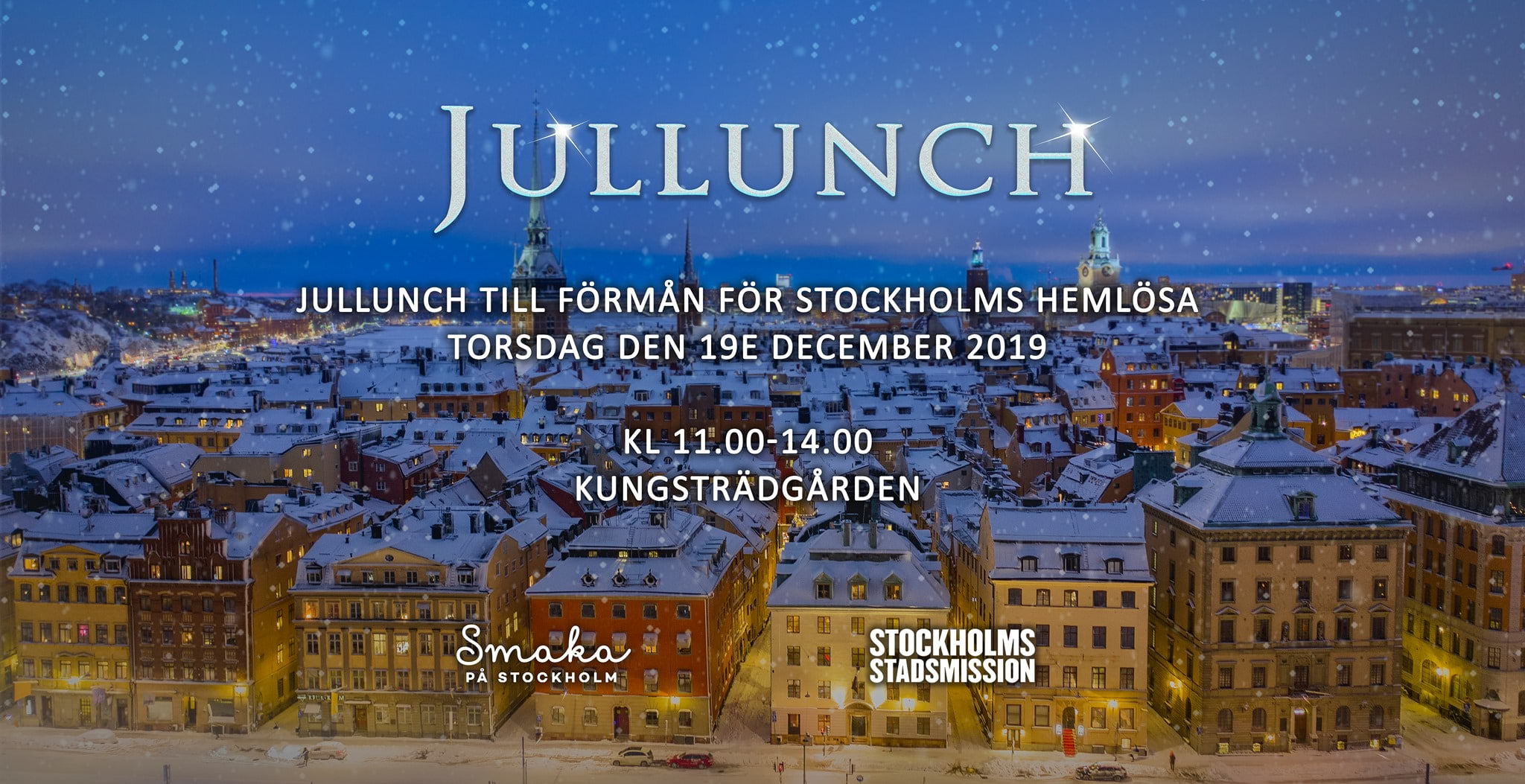 Ät jullunch till förmån för Stockholms hemlösa