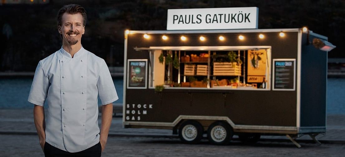 Paul Svensson öppnar gatukök – ett halvårs väntetid på maten