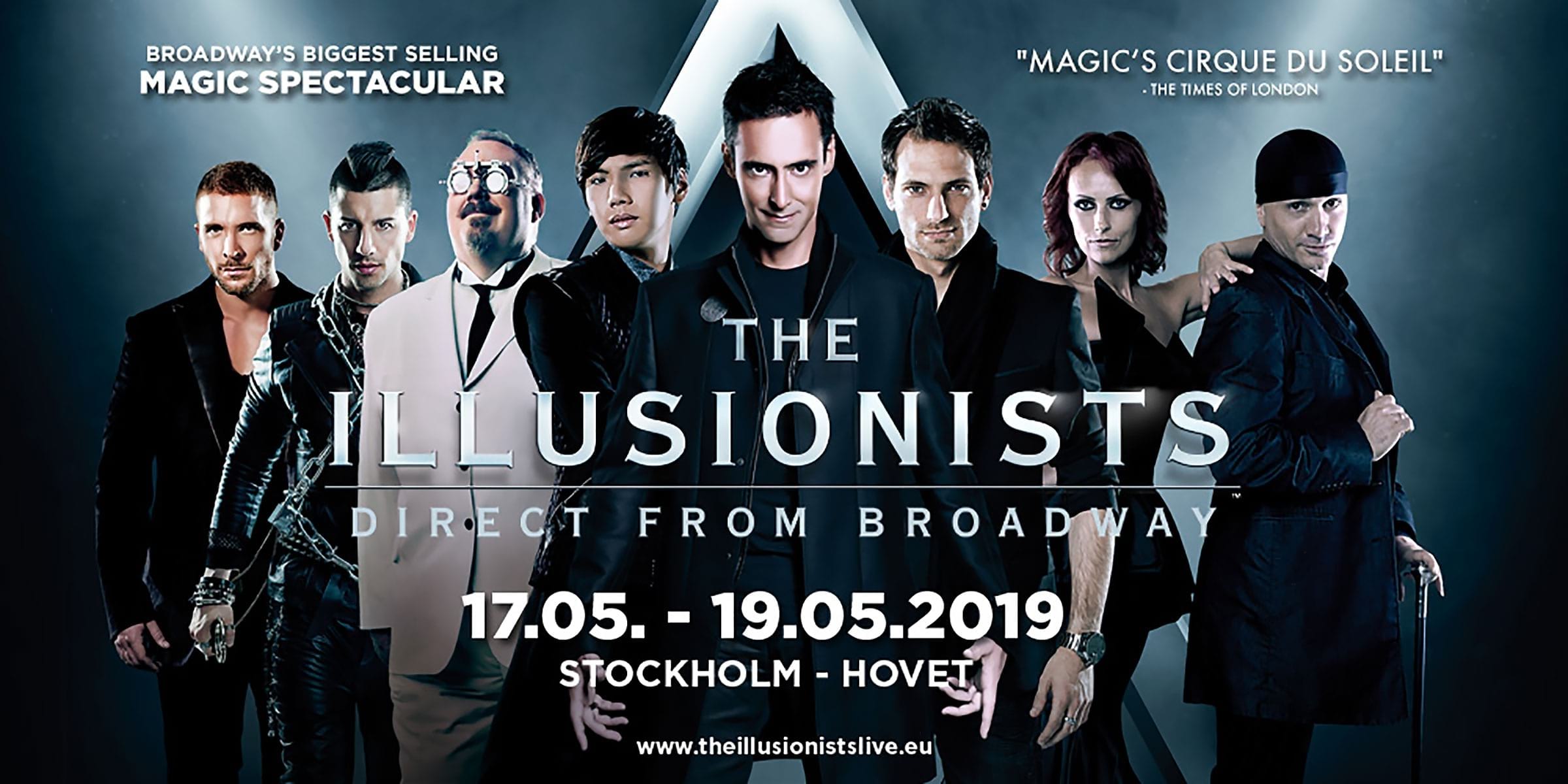 Magishowen The Illusionists kommer till Stockholm