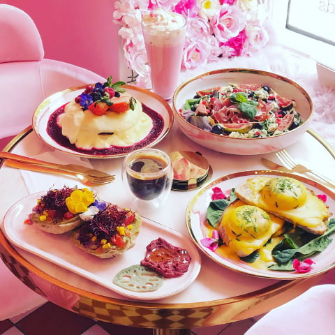Nytt rosa café är helt anpassat för Instagram