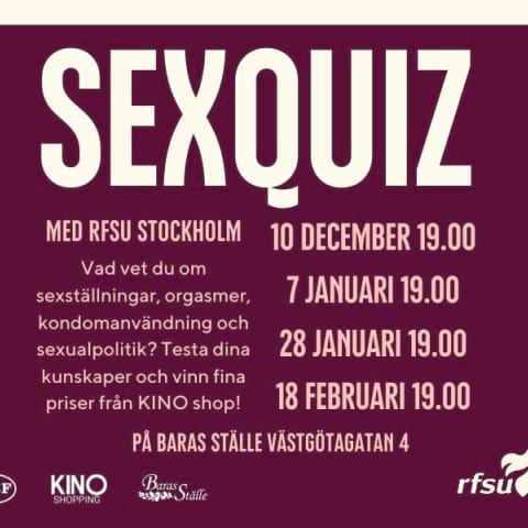 Sexquiz med RFSU Stockholm