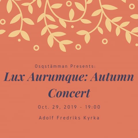 Lux Aurumque: Autumn Concert