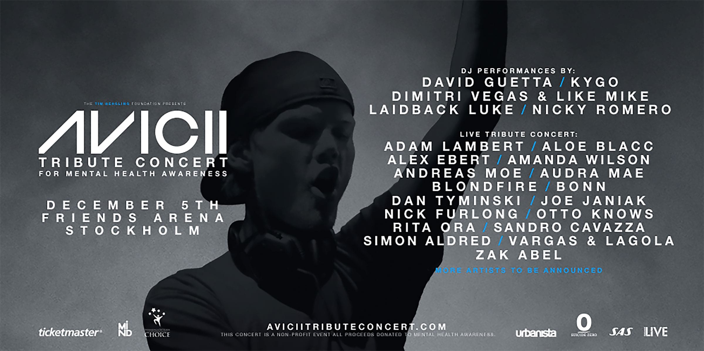 Världsstjärnor hyllar Avicii på Friends Arena