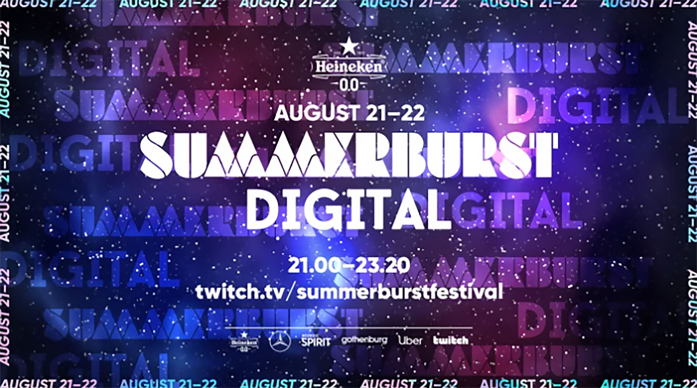 Summerburst 2020 kör digital festival i augusti