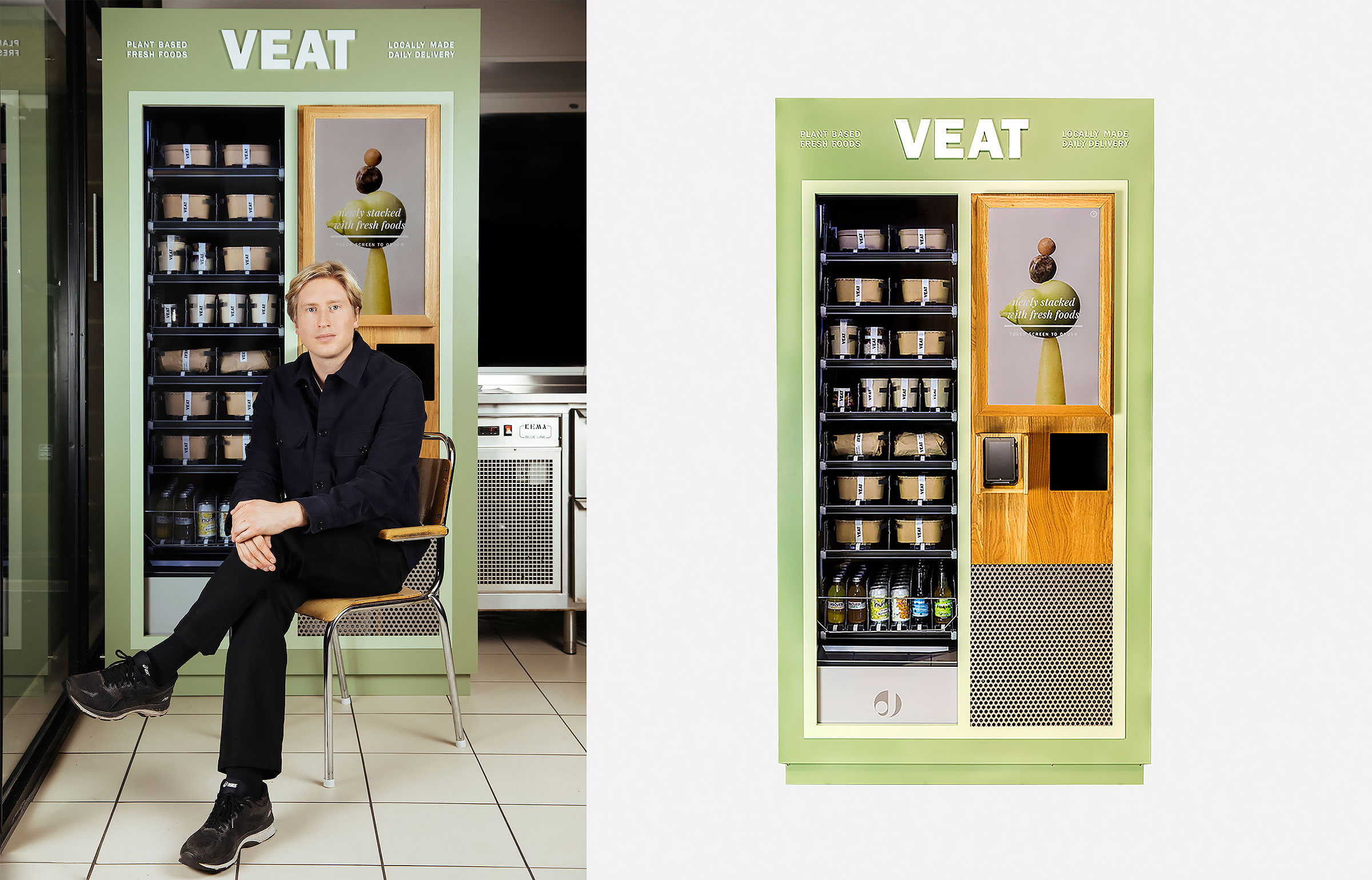 Veganska matautomater sätts ut i Stockholm
