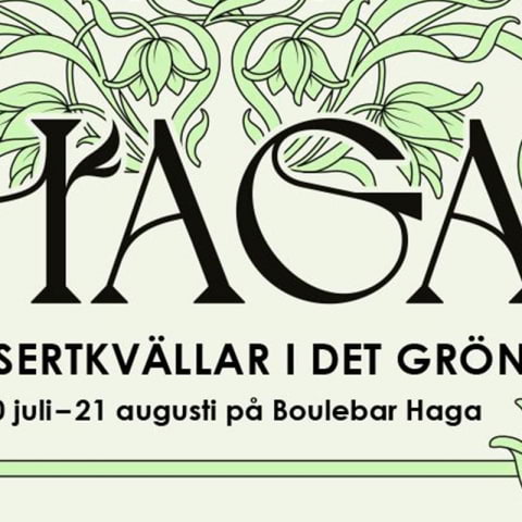 Artisterna som spelar på Haga – konsertkvällar i det gröna