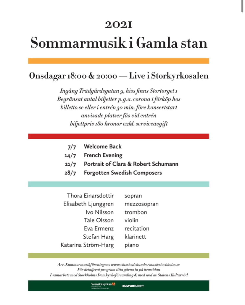 Kammarmusik med Classical Chamber Music Stockholm
