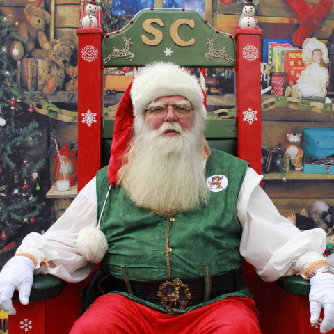 Santa's treating himself real nice this year and setting up shop at The Ritz
