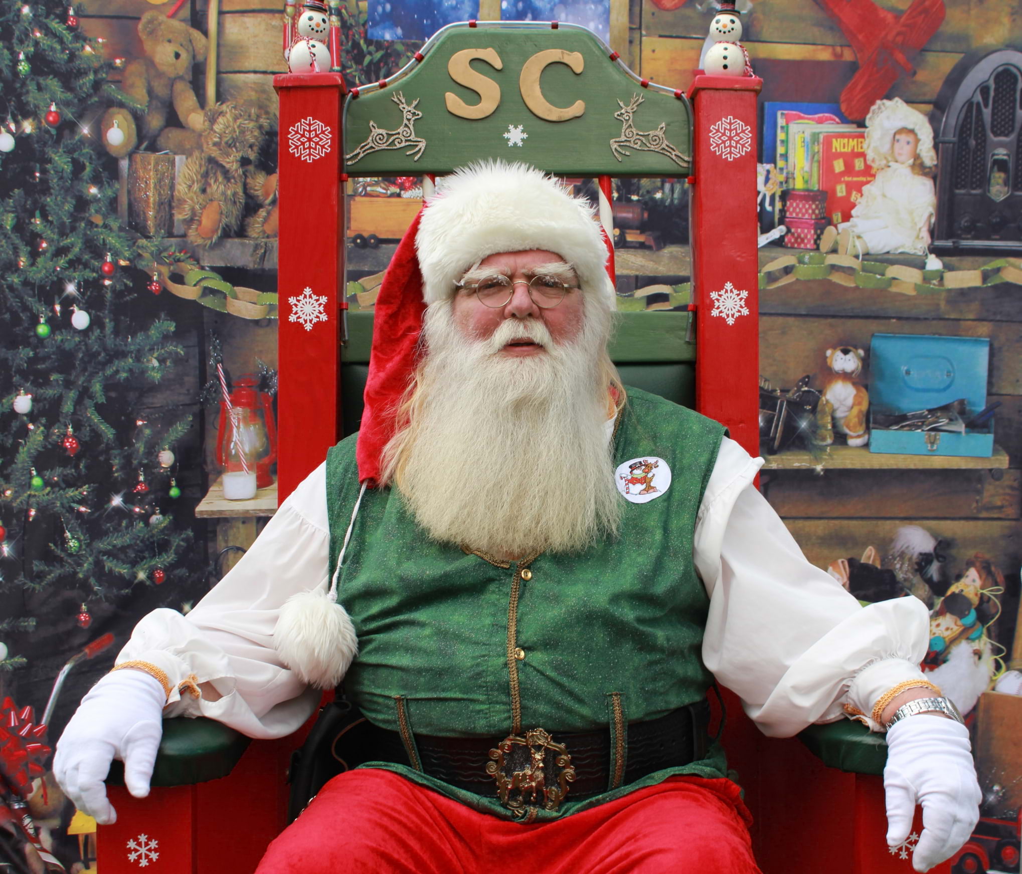 Santa's treating himself real nice this year and setting up shop at The Ritz
