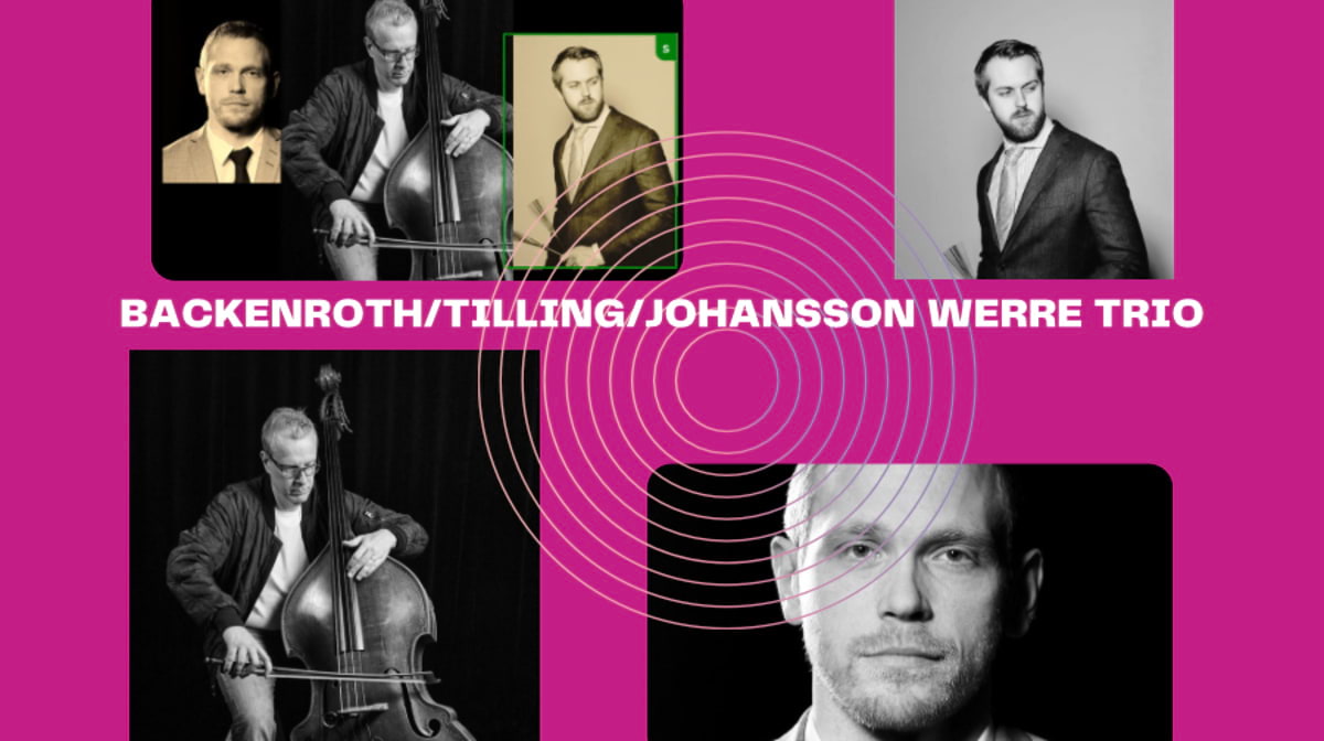 Jazzsalong & Nyårssupé på Biocafé Tellus med Backenroth-Tilling-Johansson Werre Trio