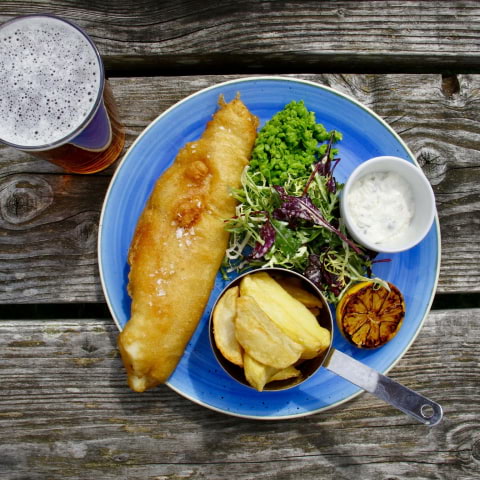Gluten-free fish and chips in London