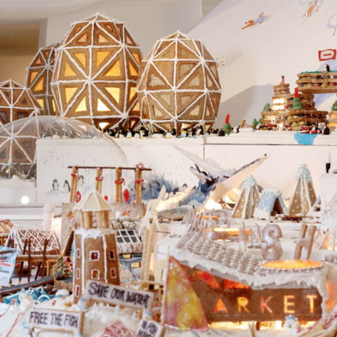 See the Gingerbread City exhibition at the Museum of Architecture