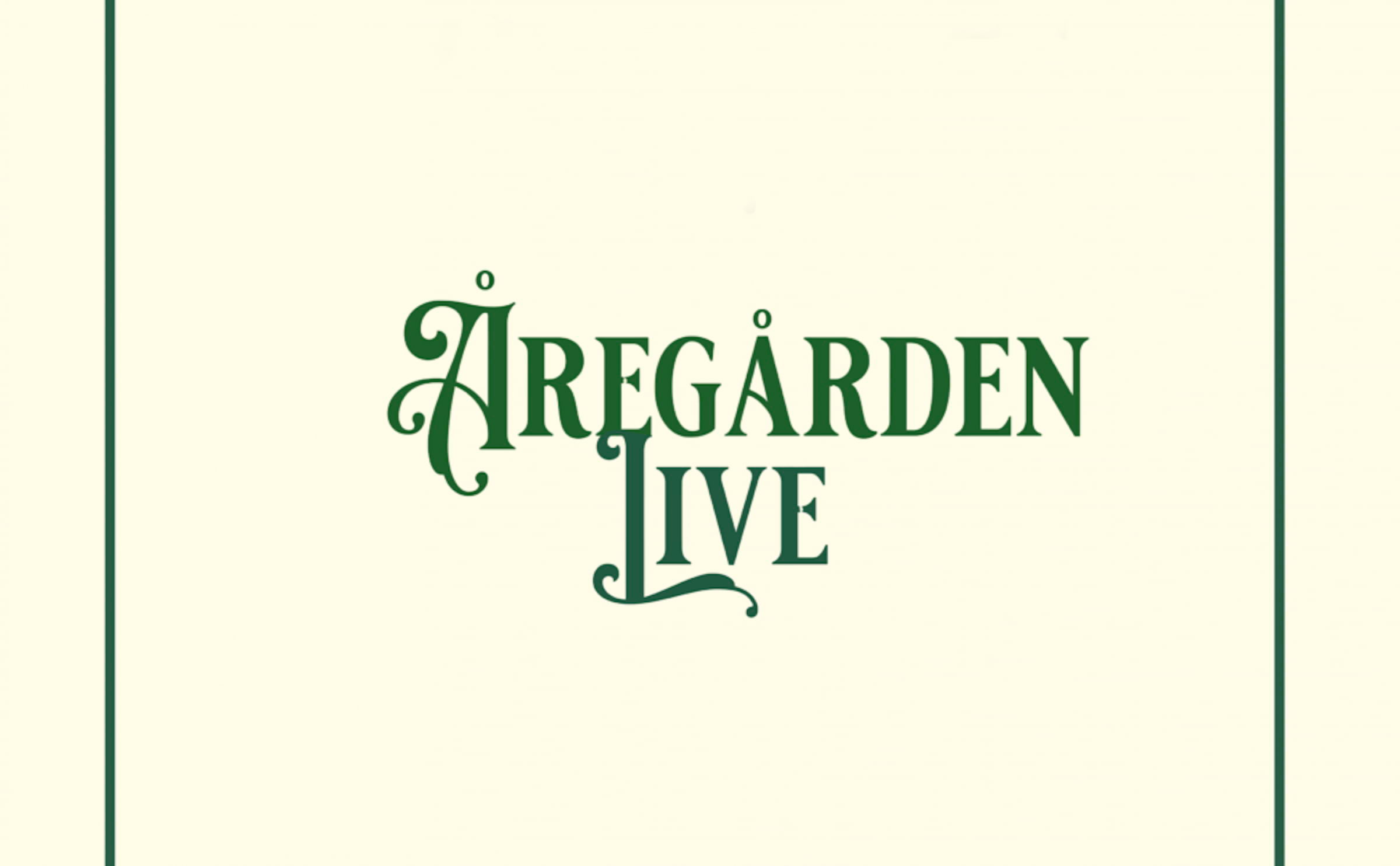 Åregården Live tillbaka på onsdagar