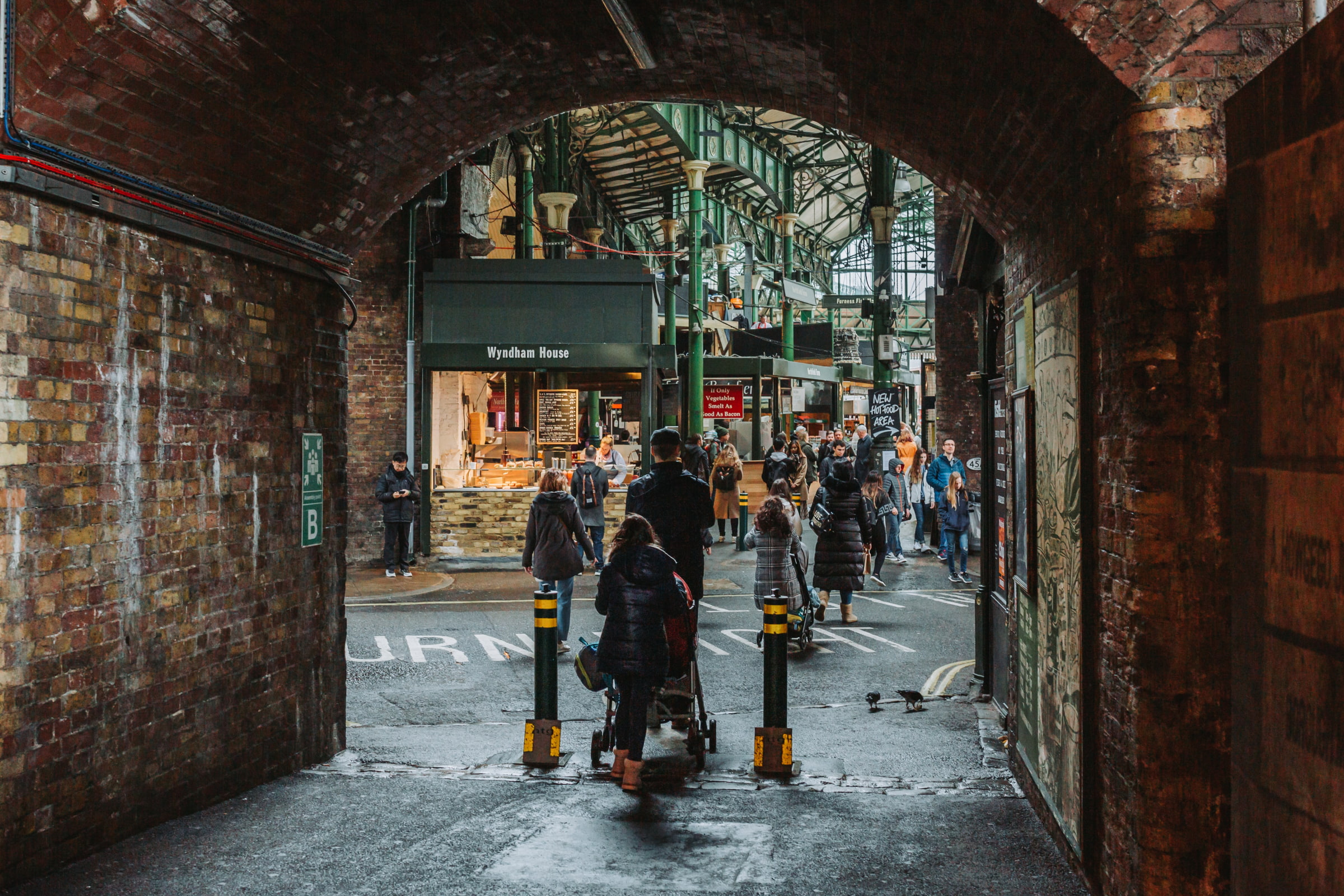 Pupils sell soup and bread for charity at Borough Market on 2nd Feb