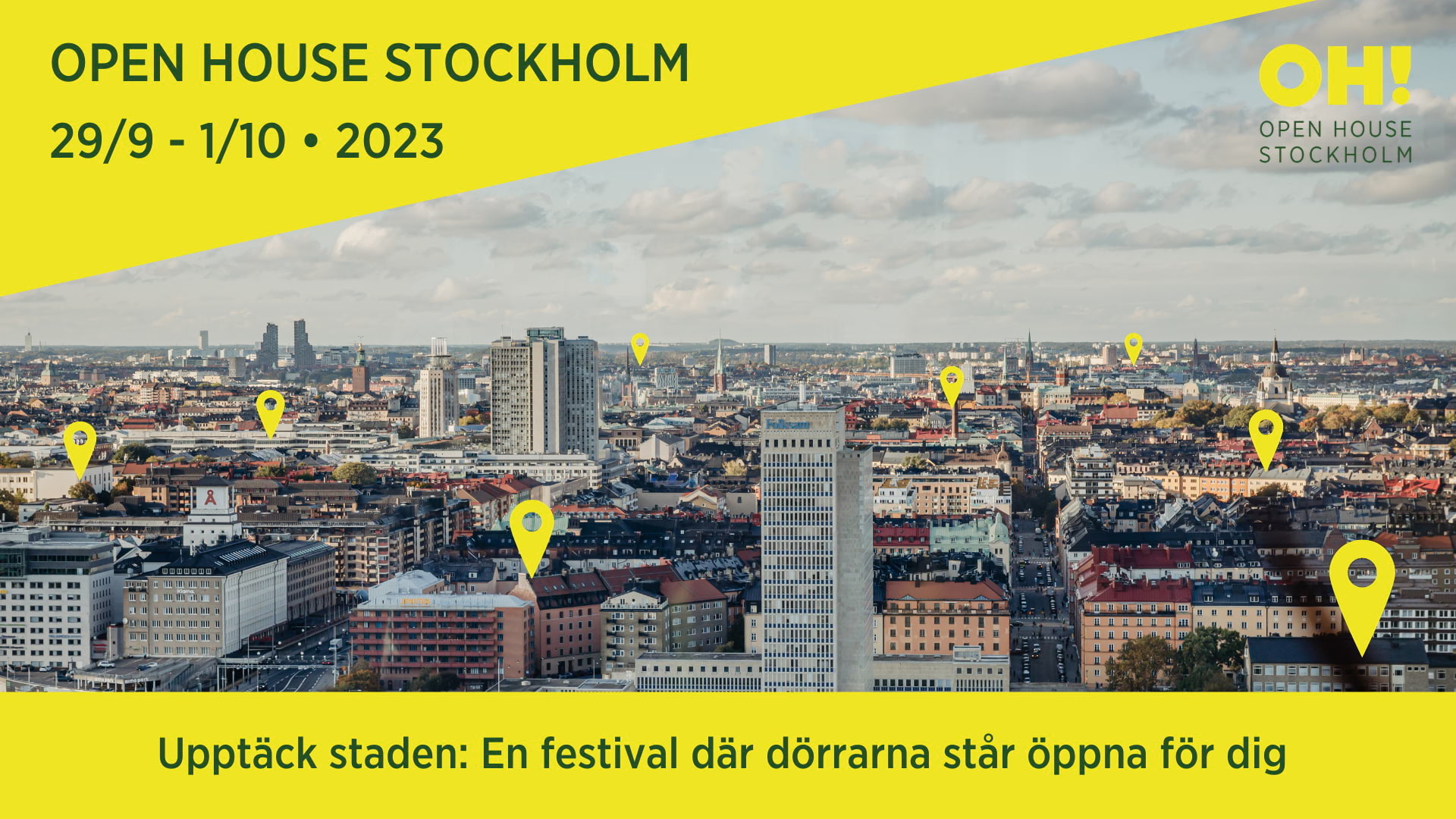 Upptäck staden under festivalen Open House Stockholm