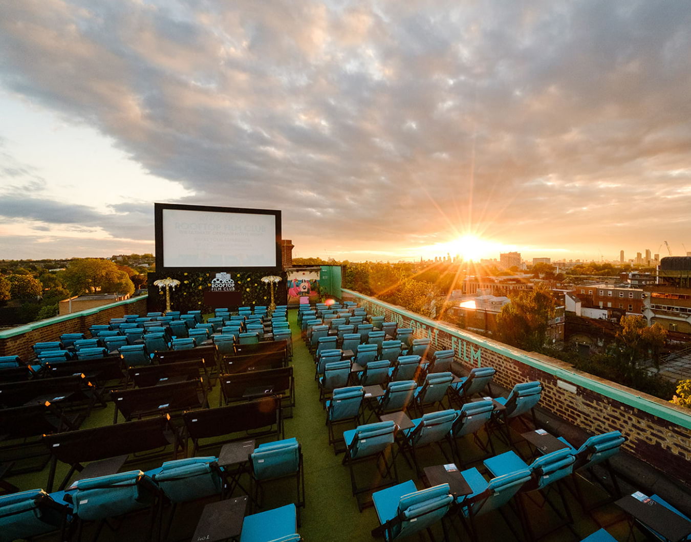 Movies with a skyline backdrop at Rooftop Film Club