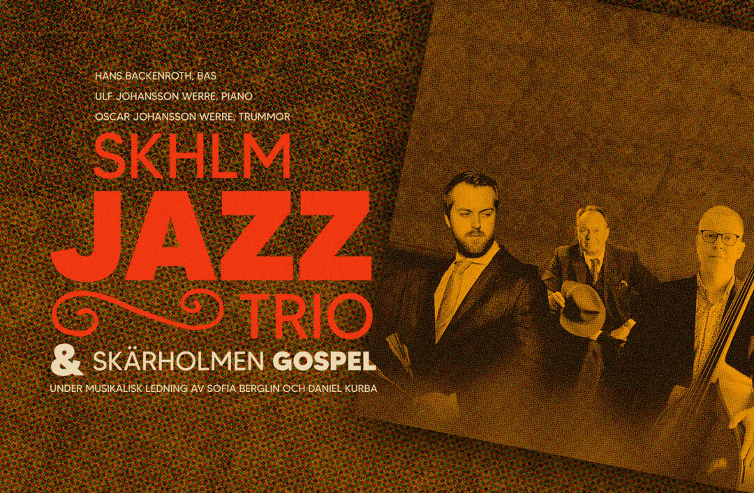 SKHLM Jazz Trio spelar jazzklassiker på eget vis – med Skärholmen Gospel!
