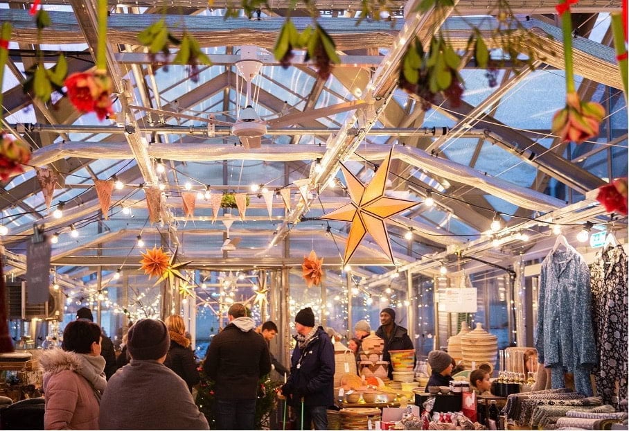 Julmarknad på Stora Sköndal