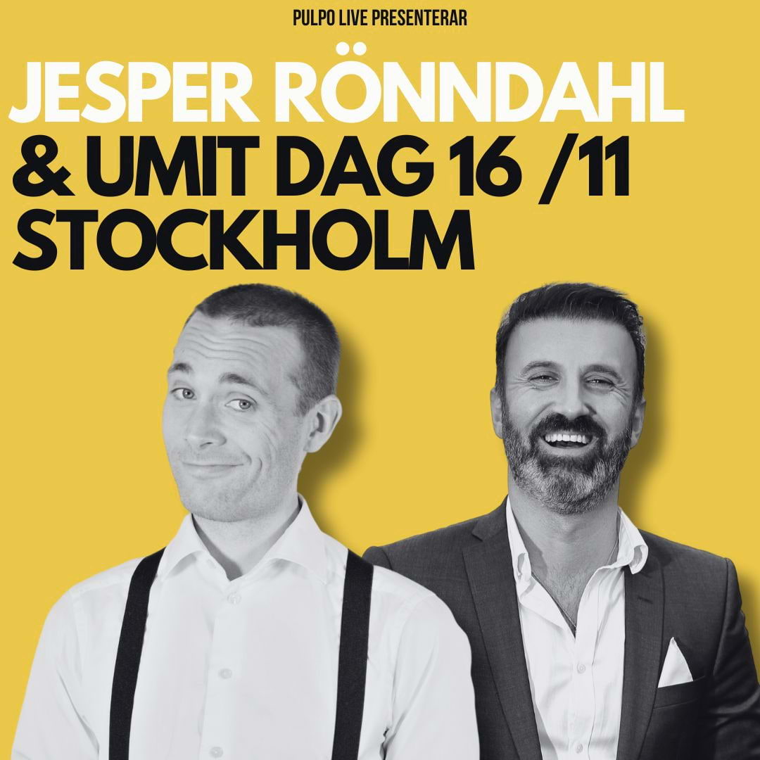 Standup med Jesper Rönndahl & Umit Dag – Live i Årsta Folkets Hus