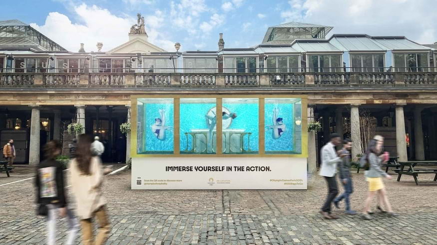 You can watch synchronised swimmers perform in Covent Garden