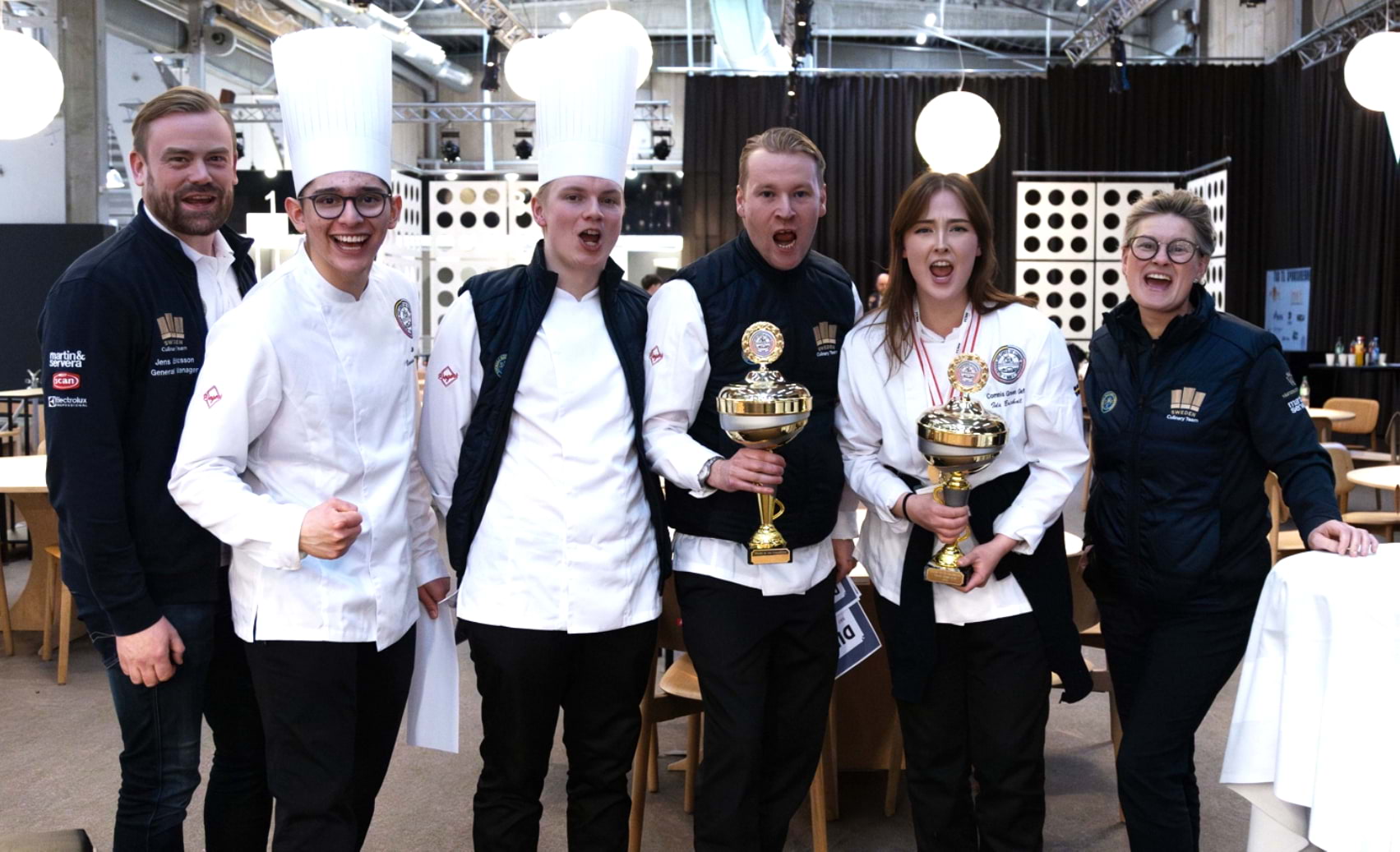 Det svenska laget tog guld i tävlingsgrenen Nordic Green Chef. Foto: pressbild