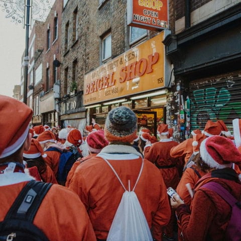 Hundreds of Santas will paint the town red this Saturday