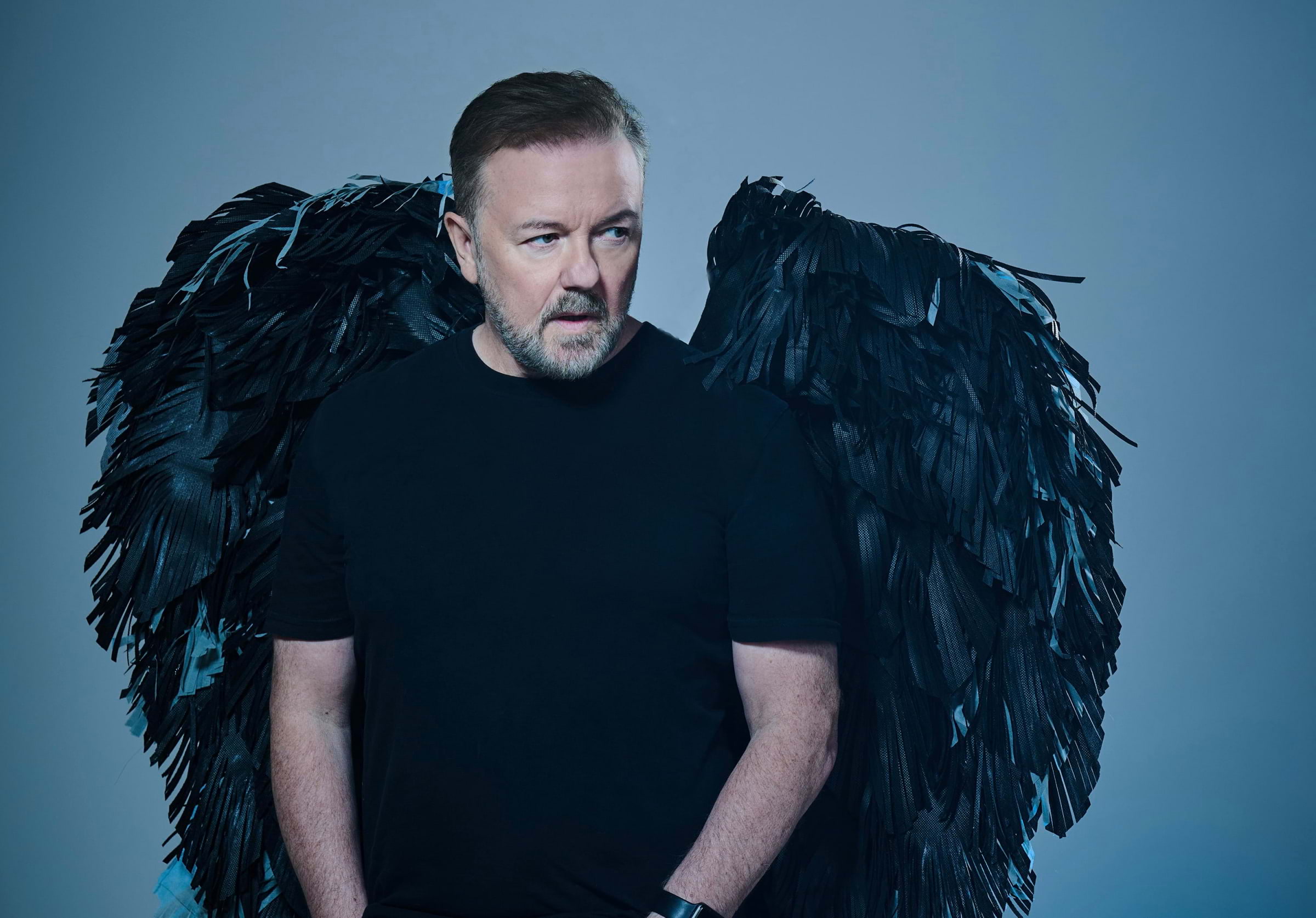 I september 2025 kommer den prisbelönta komikern Ricky Gervais till Stockholm. Foto: Pressbild.