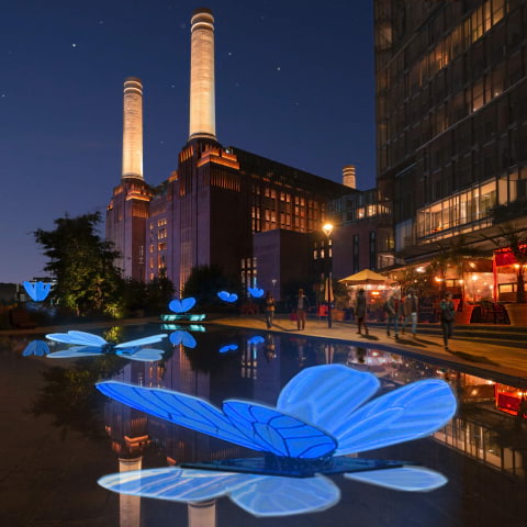Battersea Power Station is taking the winter lights baton from Canary Wharf