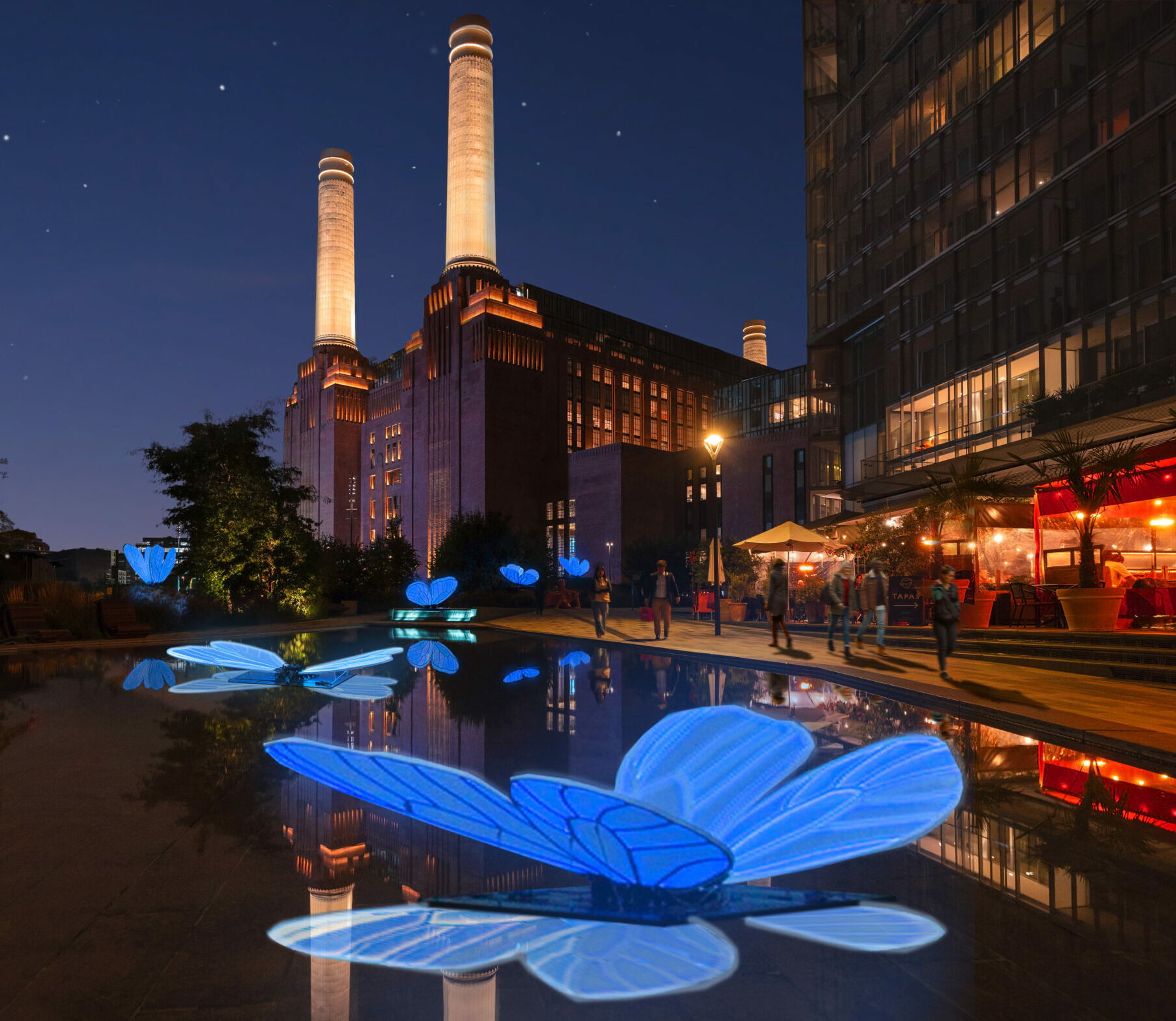 Battersea Power Station is taking the winter lights baton from Canary Wharf