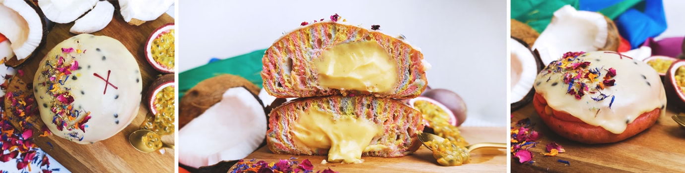 Crosstown and John Whaite bake rainbow doughnut for PRIDE with donations to akt charity