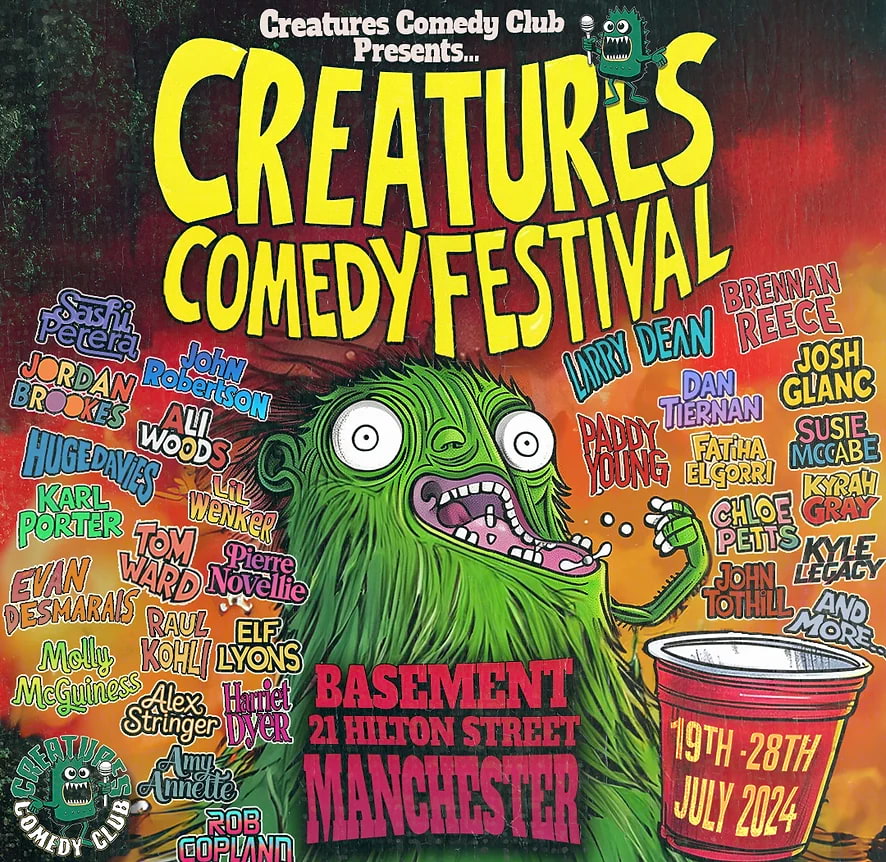 A ten-day comedy festival is coming to Manchester