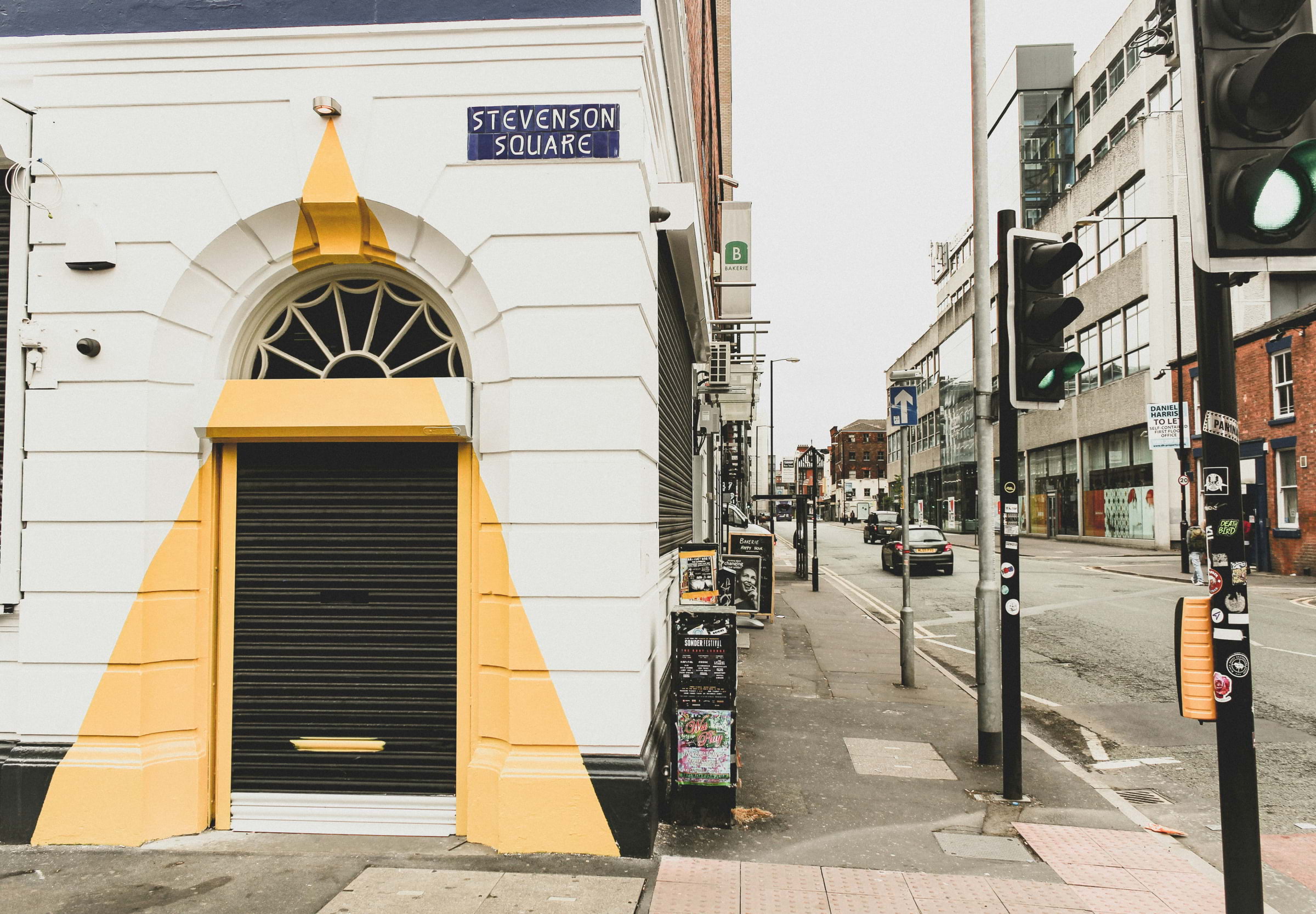 A shot of Stevenson Square, a street in the Northern Quarter