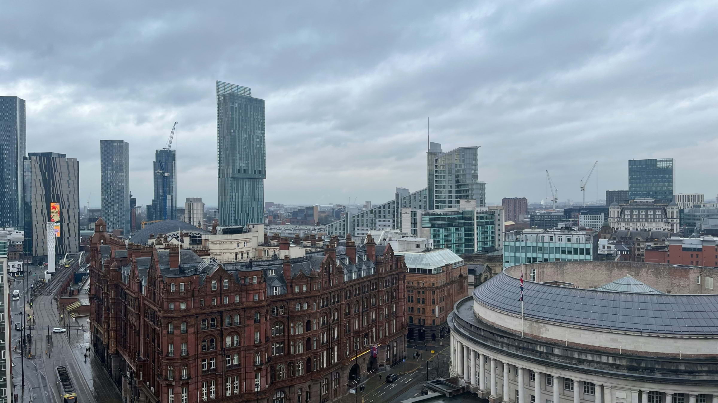 Manchester from above: St Peter's Square and the skyline