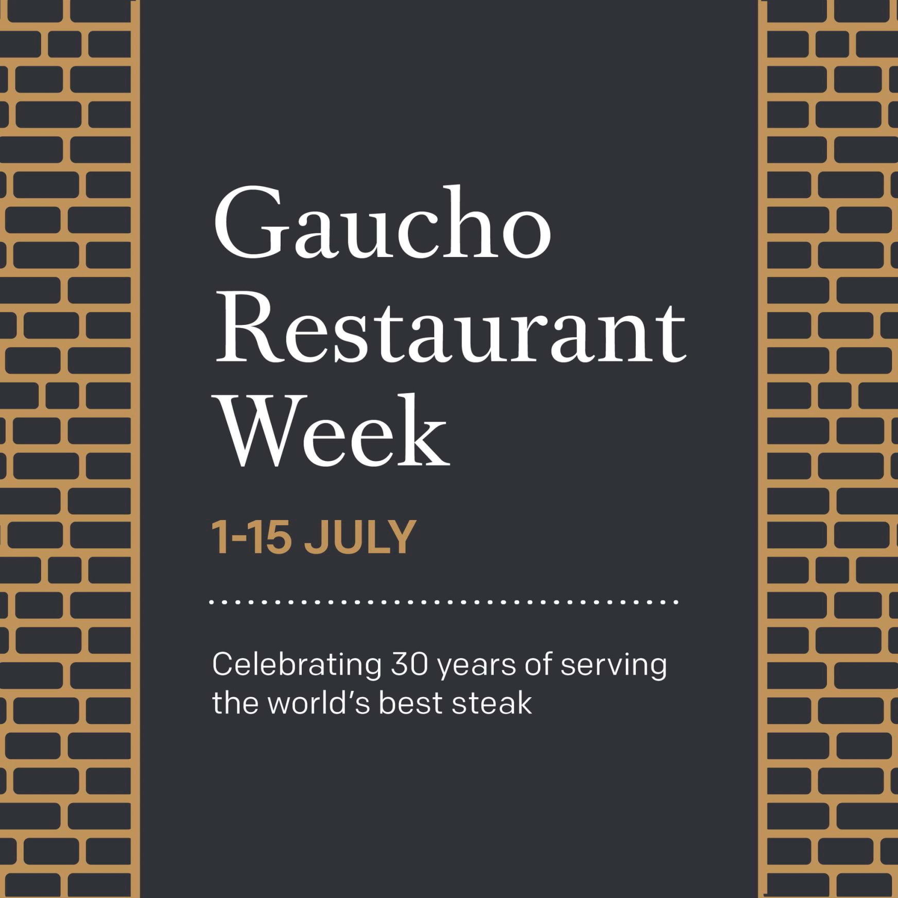 Gaucho is celebrating 30 years with a limited-edition menu