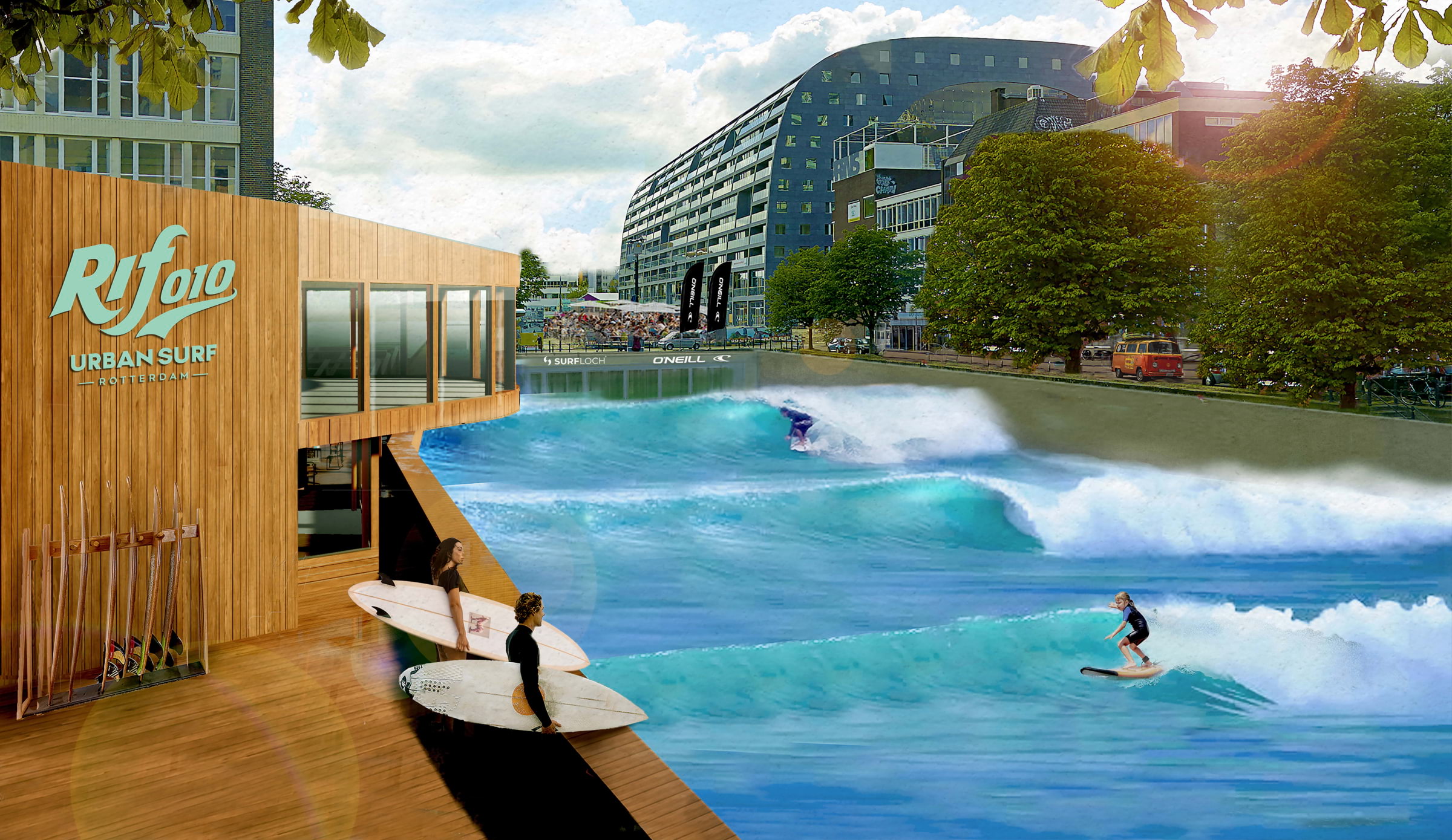 Soon you'll be able to hop on the Eurostar to the world's first city centre wave pool